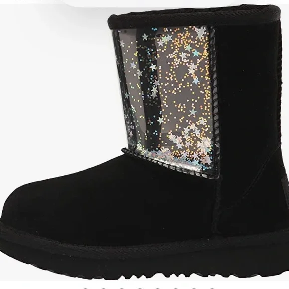 UGG CLASSIC II CLEAR GLITTER BOOTS (Big Girls)